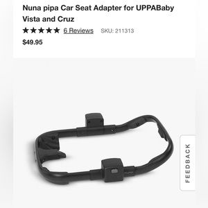 Nuna Pipa Uppababy Stroller Adapter